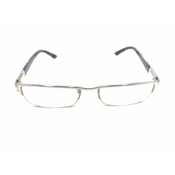 Prada VPR 67L 1BC-1O1 Silver Half Rim Eyeglasses Frames 53-17 140 Italy Designer - Picture 2 of 12